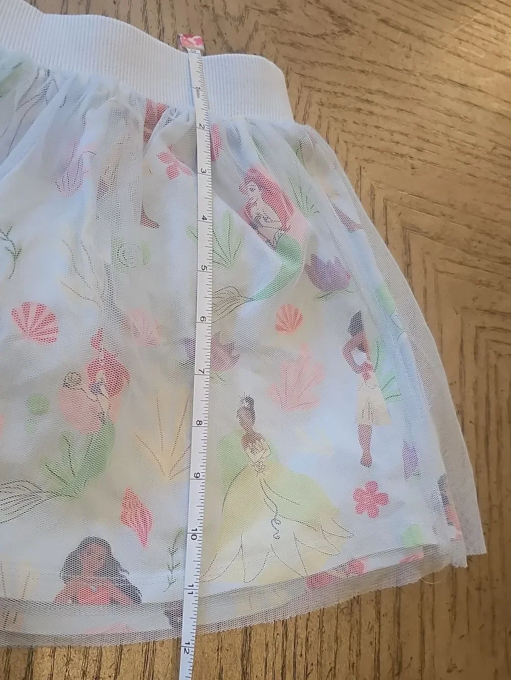 Disney Blue Pastel Princess Print Top and Tulle Skort Size 5/6